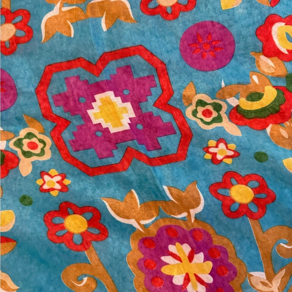 Karma Multicolor Patterned Scarf - Picture 2 of 5